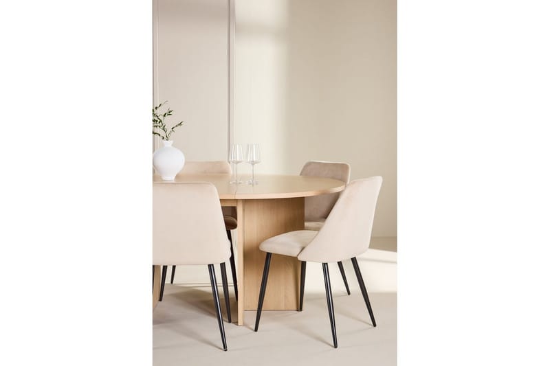 Matgrupp Strada Runt 120/170 cm med Night Stolar 6 st - 6 st - Möbler - Matplats - Matgrupp & matbord med stolar