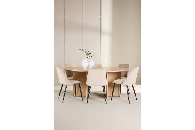 Matgrupp Strada Runt 120/170 cm med Night Stolar 6 st - 6 st - Möbler - Matplats - Matgrupp & matbord med stolar