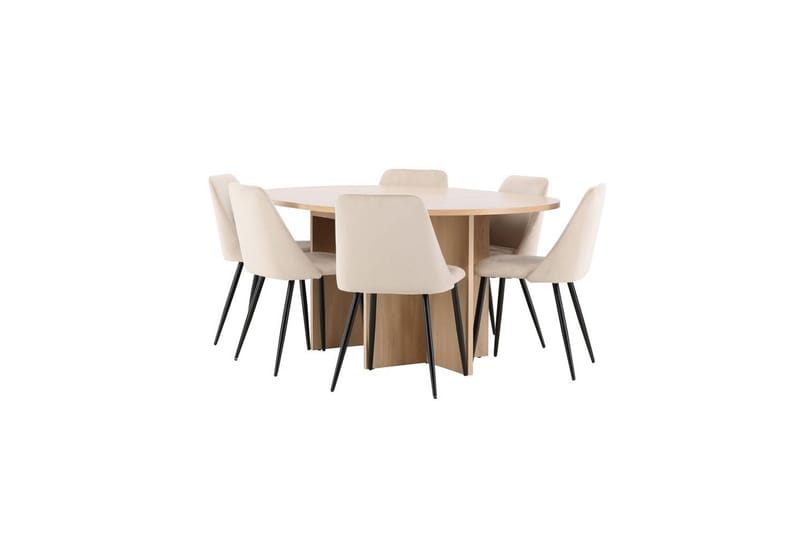 Matgrupp Strada Runt 120/170 cm med Night Stolar 6 st - 6 st - Möbler - Matplats - Matgrupp & matbord med stolar