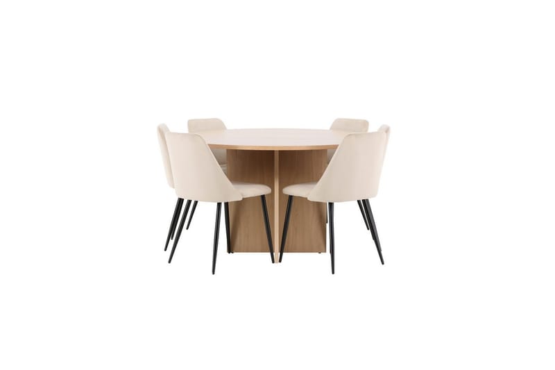 Matgrupp Strada Runt 120/170 cm med Night Stolar 6 st - 6 st - Möbler - Matplats - Matgrupp & matbord med stolar