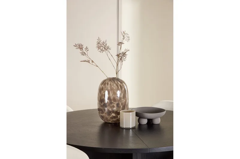 Matgrupp Strada Runt 120/170 cm Svart med Lilja Stolar 4 st - 4 st - Möbler - Matplats - Matgrupp & matbord med stolar