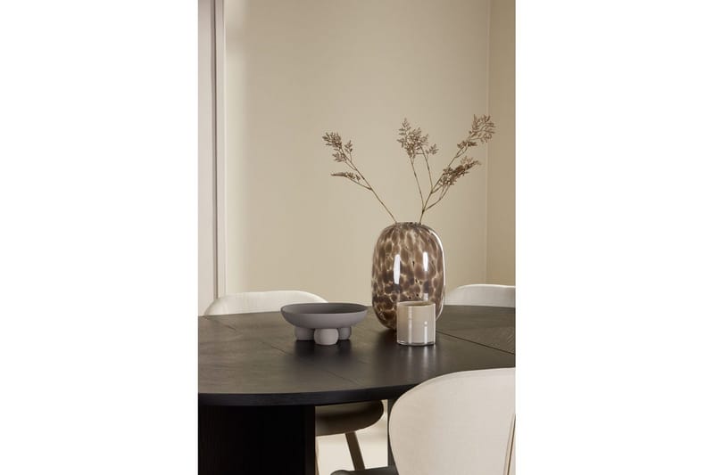 Matgrupp Strada Runt 120/170 cm Svart med Lilja Stolar 6 st - 6 st - Möbler - Matplats - Matgrupp & matbord med stolar