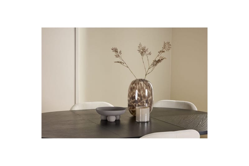 Matgrupp Strada Runt 120/170 cm Svart med Lilja Stolar 6 st - 6 st - Möbler - Matplats - Matgrupp & matbord med stolar