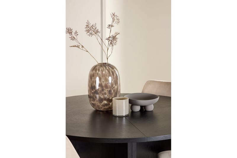 Matgrupp Strada Runt 120/170 cm Svart med Night Stolar 4 st - 4 st - Möbler - Matplats - Matgrupp & matbord med stolar