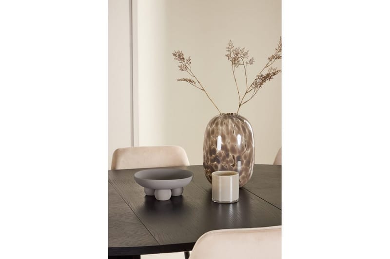 Matgrupp Strada Runt 120/170 cm Svart med Night Stolar 6 st - 6 st - Möbler - Matplats - Matgrupp & matbord med stolar