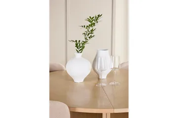 Matgrupp Strada Runt 120/170 cm Vit med Astoria Stolar 4 st, Beige - 4 st, Beige - Möbler - Matplats - Matgrupp & matbord med stolar