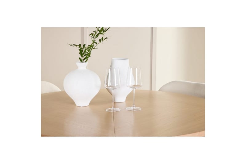 Matgrupp Strada Runt 120/170 cm Vit med Lilja Stolar 4 st - 4 st - Möbler - Matplats - Matgrupp & matbord med stolar