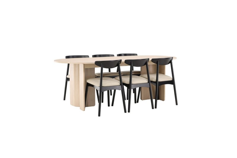 Matgrupp Ven, Tyresö - Beige - Möbler - Matplats - Matgrupp & matbord med stolar
