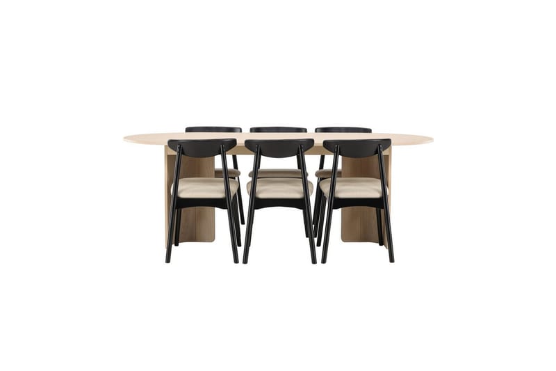 Matgrupp Ven, Tyresö - Beige - Möbler - Matplats - Matgrupp & matbord med stolar