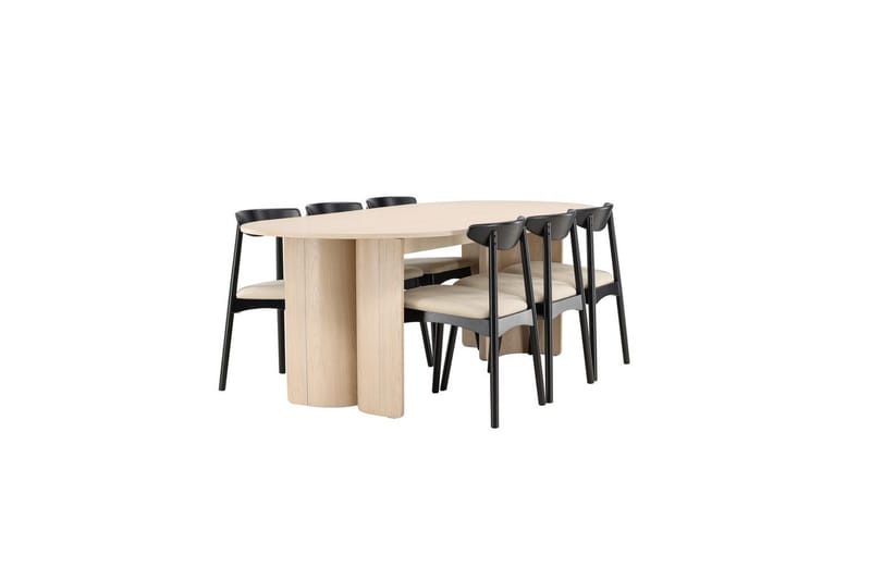 Matgrupp Ven, Tyresö - Beige - Möbler - Matplats - Matgrupp & matbord med stolar