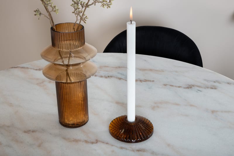 Admira Matgrupp 106 cm Rund inkl 4 Foyos Stolar - Marmor/Vit/Svart - Möbler - Matplats - Matgrupp & matbord med stolar