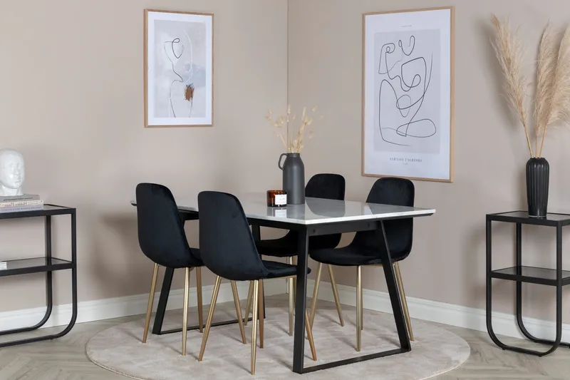 Admira Matgrupp 140 cm + 4 Pontus Matstolar - Möbler - Matplats - Matgrupp & matbord med stolar