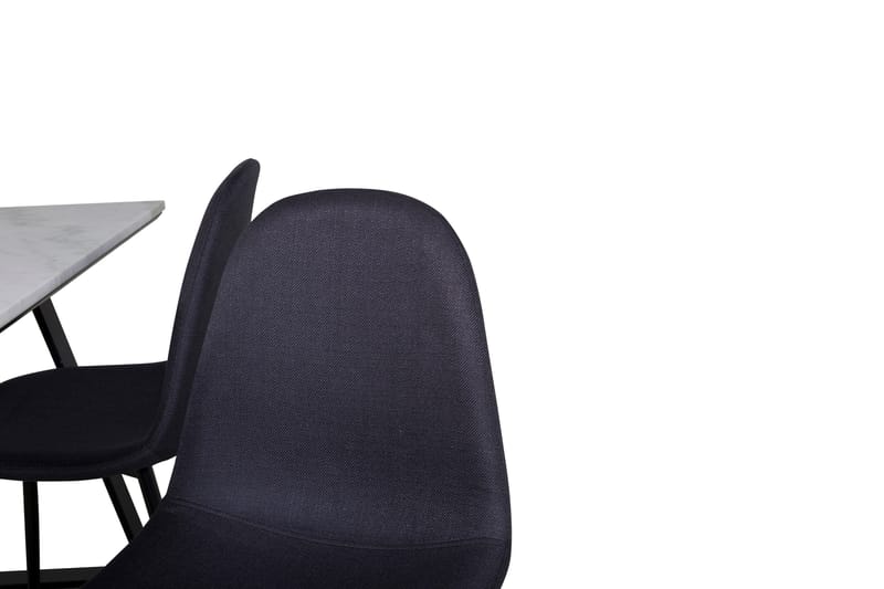 Admira Matgrupp 140 cm inkl 4 Ypas Stolar - Marmor/Vit/Svart - Möbler - Matplats - Matgrupp & matbord med stolar