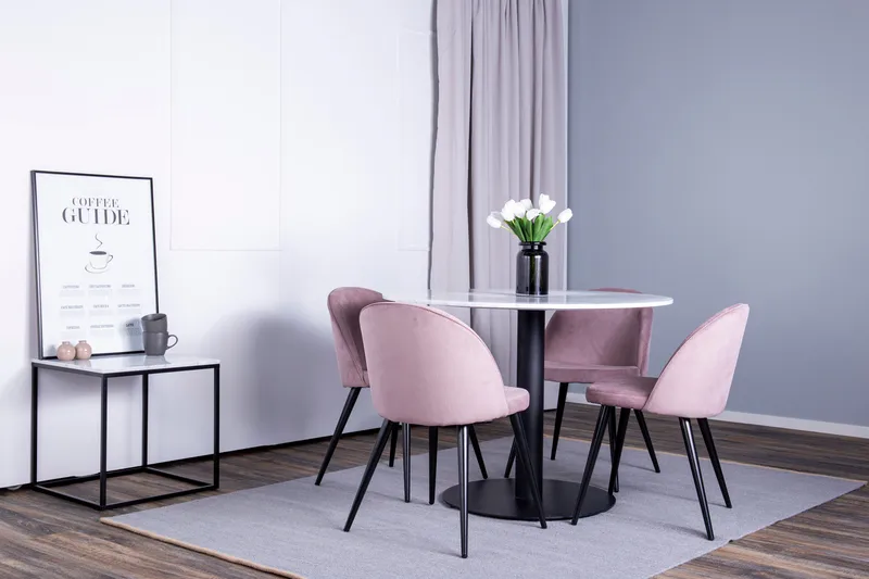 Admira Matgrupp med 4 Valeri Matstolar - Möbler - Matplats - Matgrupp & matbord med stolar