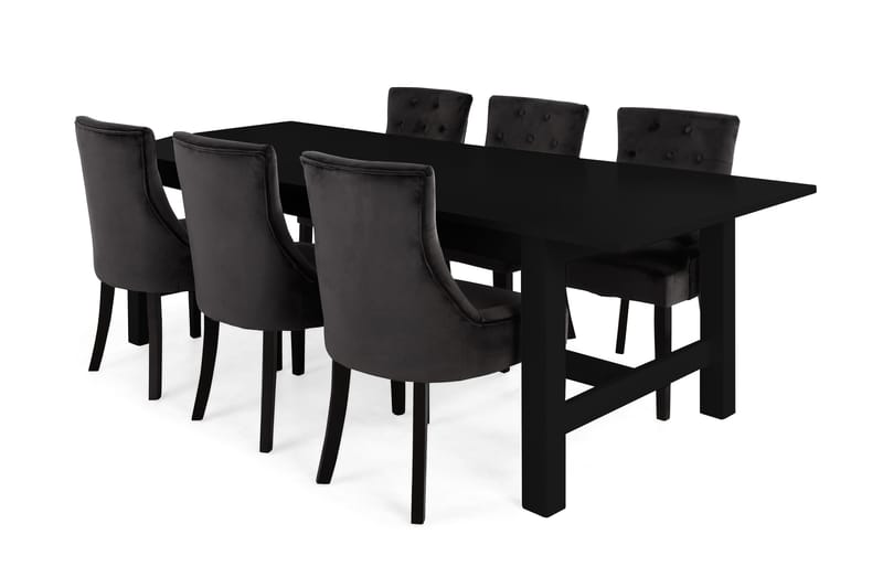 ALLIE Matgrupp + 6 COLFAX Fåtöljer - Matgrupp & matbord med stolar