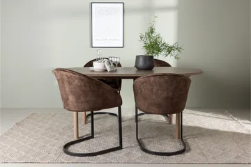 Andy Matgrupp 180 cm Oval med 4 Evening stolar - Möbler - Matplats - Matgrupp & matbord med stolar