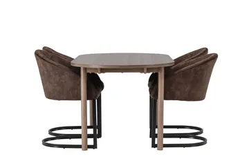 Andy Matgrupp 180 cm Oval med 4 Evening stolar - Möbler - Matplats - Matgrupp & matbord med stolar
