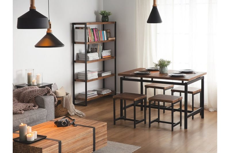 Arlington Matgrupp 75 cm - Svart - Möbler - Matplats - Matgrupp & matbord med stolar