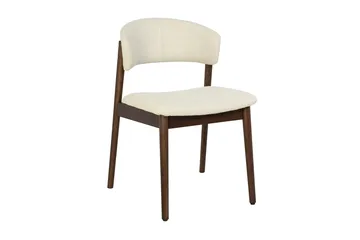 Arvo Matgrupp runt 120 cm Valnöt med 4 Nala Matstolar - Valnöt - Möbler - Matplats - Matgrupp & matbord med stolar