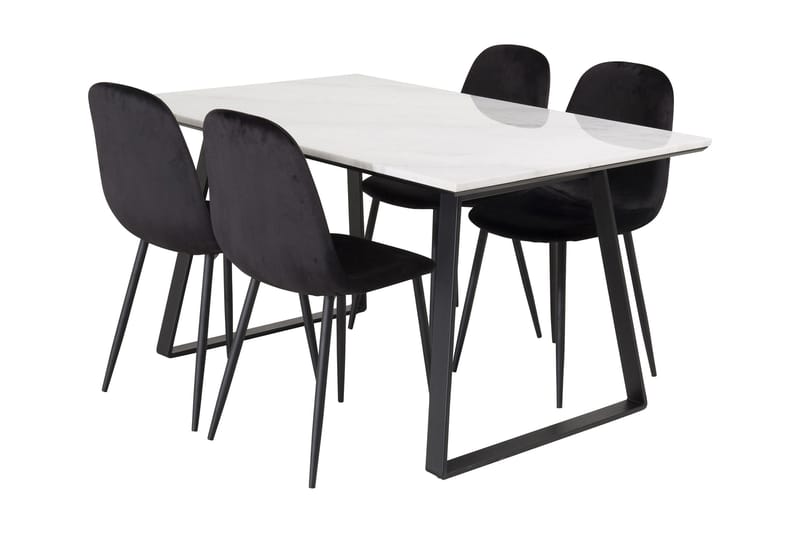 ATEN Matgrupp med 4 PESO Köksstol - Matgrupp & matbord med stolar