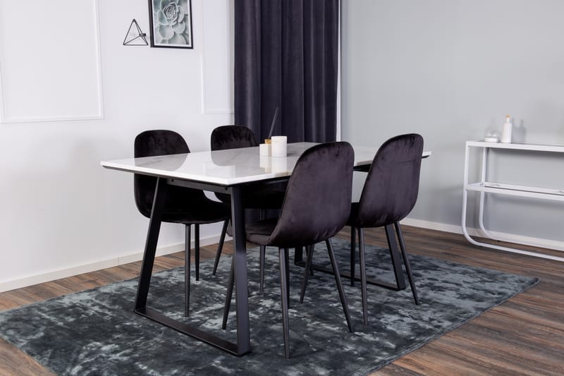 ATEN Matgrupp med 4 PESO Köksstol - Matgrupp & matbord med stolar