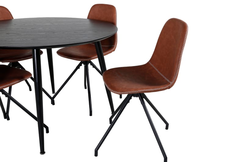 Balisa Matgrupp 115 cm Rund + 4 Ypas Matstolar - Möbler - Matplats - Matgrupp & matbord med stolar