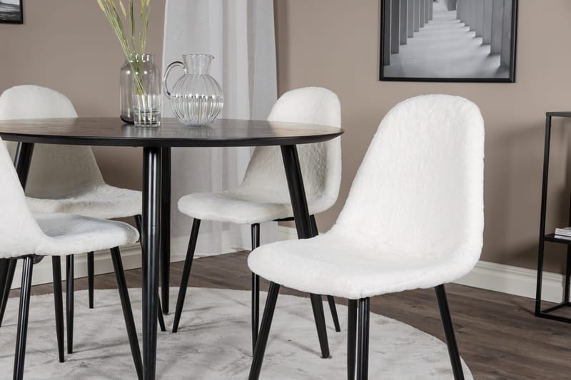 Balisa Matgrupp 115 cm Rund + 4 Ypas Matstolar - Möbler - Matplats - Matgrupp & matbord med stolar