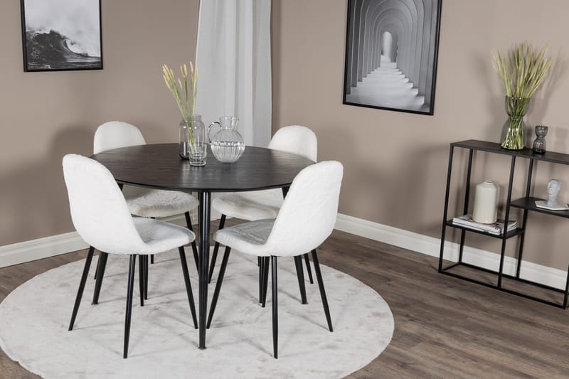 Balisa Matgrupp 115 cm Rund + 4 Ypas Matstolar - Möbler - Matplats - Matgrupp & matbord med stolar