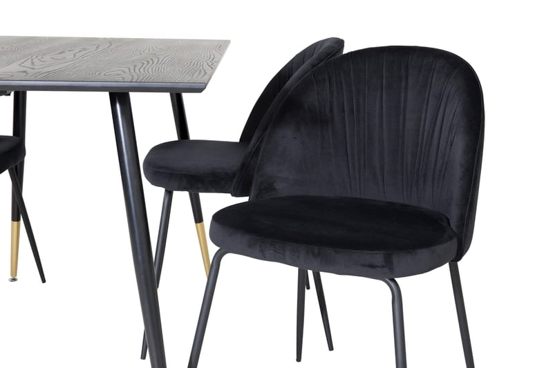 Balisa Matgrupp 120 cm inkl 4 Foyos Stolar - Svart - Möbler - Matplats - Matgrupp & matbord med stolar