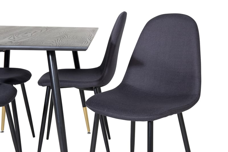 Balisa Matgrupp 120 cm inkl 4 Ypas Stolar - Svart - Möbler - Matplats - Matgrupp & matbord med stolar