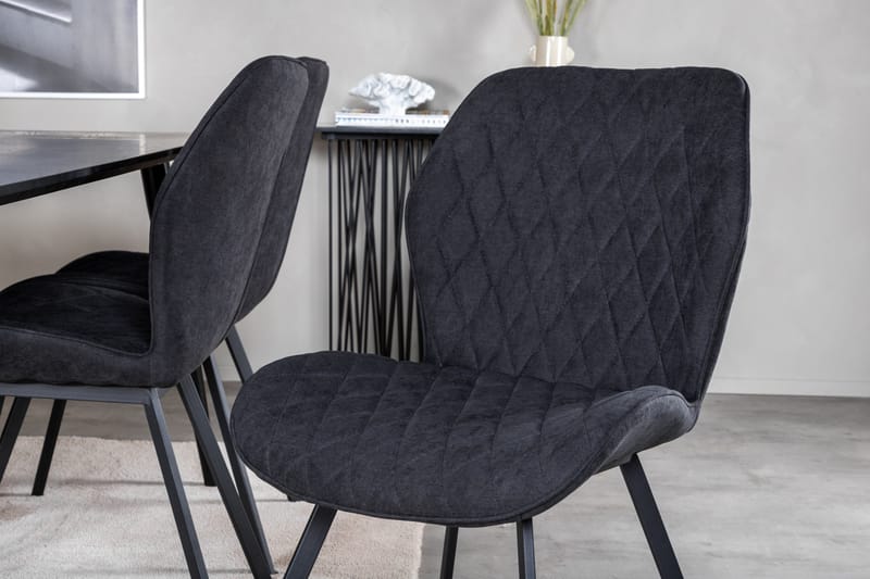 Balisa Matgrupp 180 cm inkl 6 Sumoas Stolar - Svart - Möbler - Matplats - Matgrupp & matbord med stolar