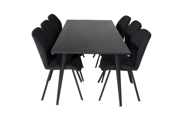 Balisa Matgrupp 180 cm inkl 6 Sumoas Stolar - Svart - Möbler - Matplats - Matgrupp & matbord med stolar
