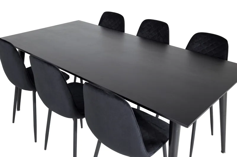 Balisa Matgrupp 180 cm inkl 6 Ypas Stolar - Svart - Möbler - Matplats - Matgrupp & matbord med stolar