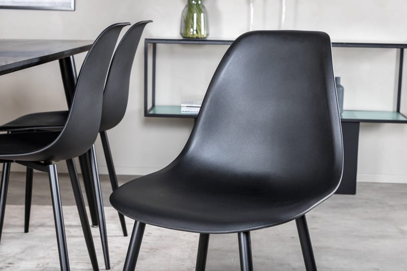 Balisa Matgrupp 180 cm inkl 6 Ypas Stolar - Svart - Möbler - Matplats - Matgrupp & matbord med stolar
