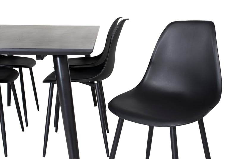 Balisa Matgrupp 180 cm inkl 6 Ypas Stolar - Svart - Möbler - Matplats - Matgrupp & matbord med stolar