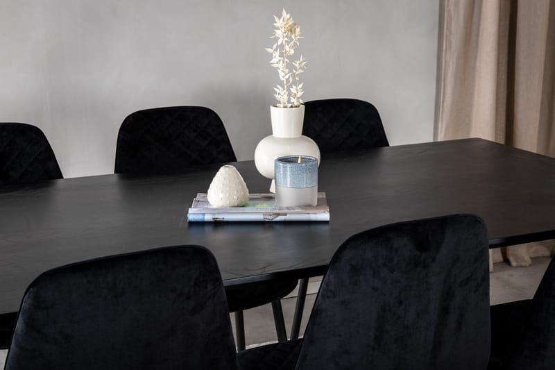 Balisa Matgrupp 180 cm inkl 6 Ypas Stolar - Svart - Möbler - Matplats - Matgrupp & matbord med stolar