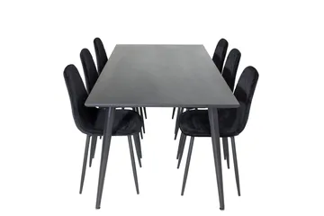 Balisa Matgrupp 180 cm inkl 6 Ypas Stolar - Svart - Möbler - Matplats - Matgrupp & matbord med stolar