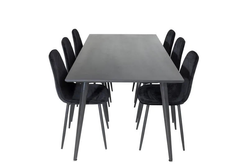 Balisa Matgrupp 180 cm inkl 6 Ypas Stolar - Svart - Möbler - Matplats - Matgrupp & matbord med stolar