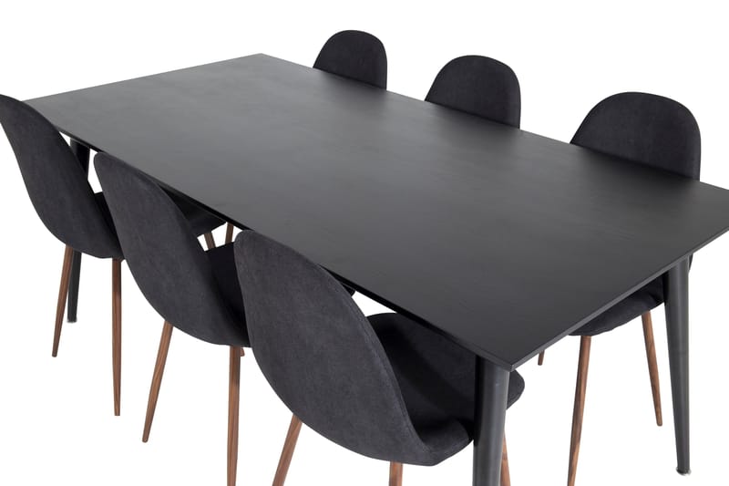 Balisa Matgrupp 180 cm inkl 6 Ypas Stolar - Svart/Brun - Möbler - Matplats - Matgrupp & matbord med stolar