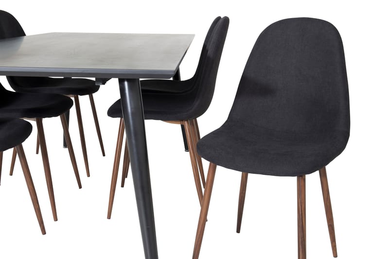 Balisa Matgrupp 180 cm inkl 6 Ypas Stolar - Svart/Brun - Möbler - Matplats - Matgrupp & matbord med stolar