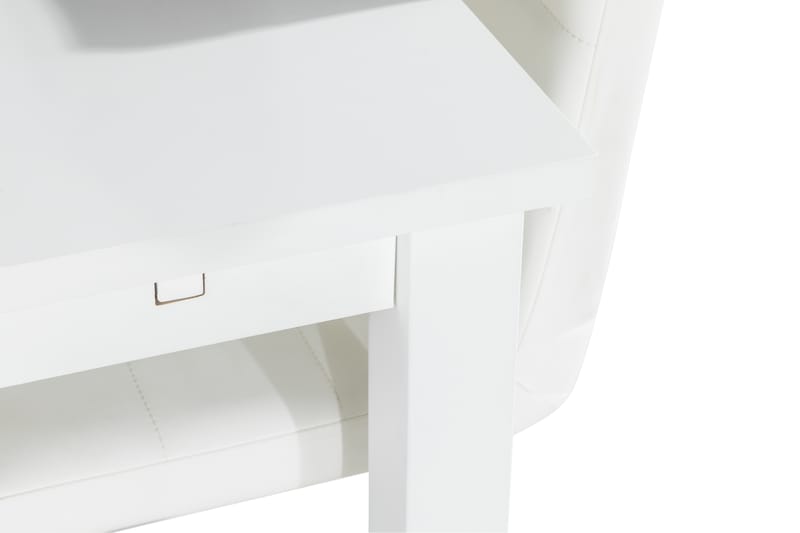 BARROW Matbord 180 Vit + 6 SALA Stol Vit PU - Möbler - Matplats - Matgrupp & matbord med stolar