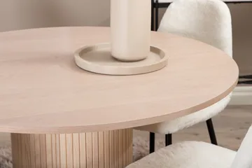 Biana Matgrupp 100 cm Rund inkl 4 Pontus Stolar - Beige/Vit/Svart - Möbler - Matplats - Matgrupp & matbord med stolar