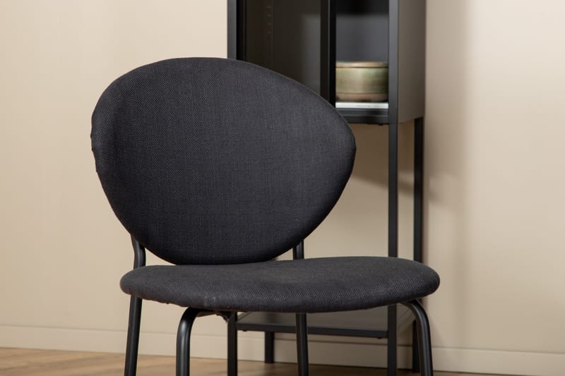 Biana Matgrupp 110 cm Rund inkl 4 Moncoll Stolar - Svart - Möbler - Matplats - Matgrupp & matbord med stolar