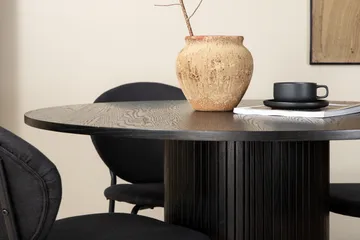 Biana Matgrupp 110 cm Rund inkl 4 Moncoll Stolar - Svart - Möbler - Matplats - Matgrupp & matbord med stolar