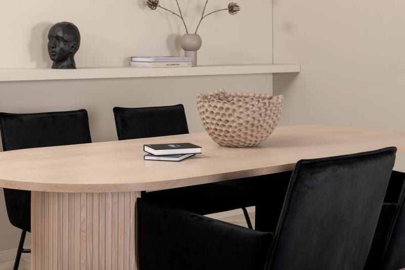 Bianca ovalt matbord med 4st Pippi matstol - Möbler - Matplats - Matgrupp & matbord med stolar