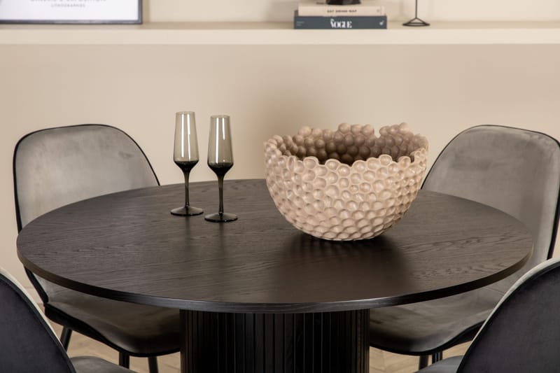 Bianca runt matbord med 4st Emma matstol - Möbler - Matplats - Matgrupp & matbord med stolar