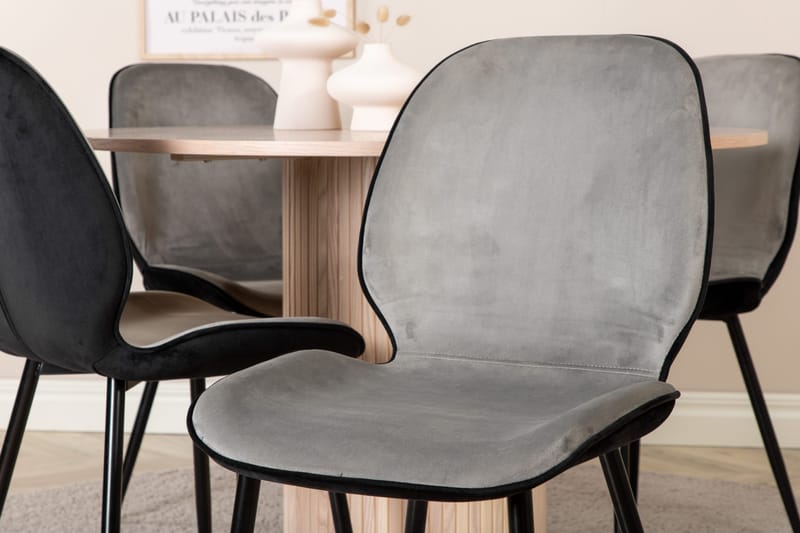 Bianca runt matbord med 4st Emma matstol - Möbler - Matplats - Matgrupp & matbord med stolar