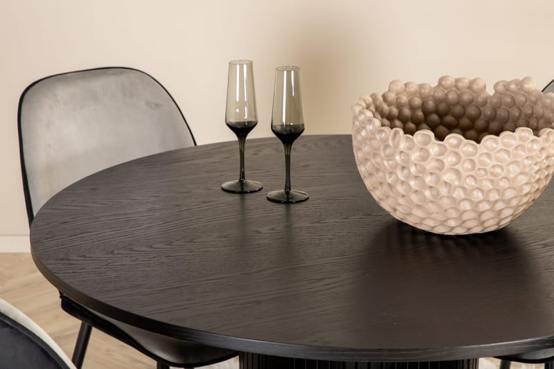 Bianca runt matbord med 4st Emma matstol - Möbler - Matplats - Matgrupp & matbord med stolar