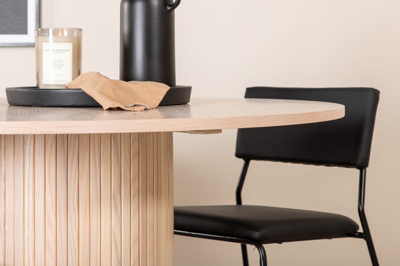 Bianca runt matbord med 4st Kenth matstol - Möbler - Matplats - Matgrupp & matbord med stolar