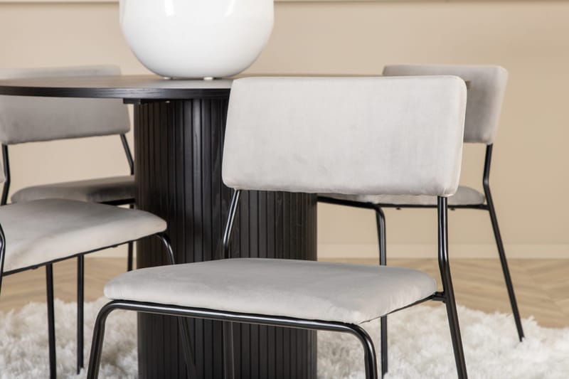 Bianca runt matbord med 4st Kenth matstol - Möbler - Matplats - Matgrupp & matbord med stolar